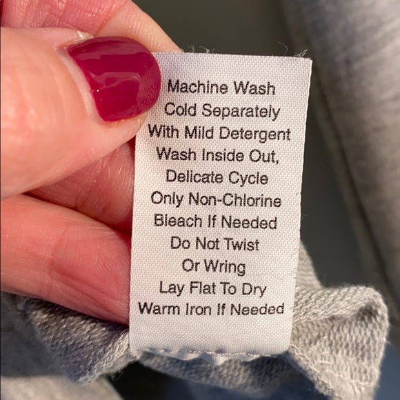 CAbi Gray Double Breasted Sweatshirt Jacket Sz SM - Picture 6 of 7